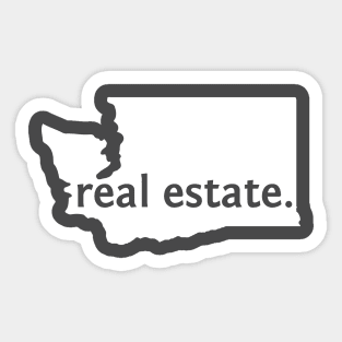 Washington State Real Estate T-Shirt Sticker